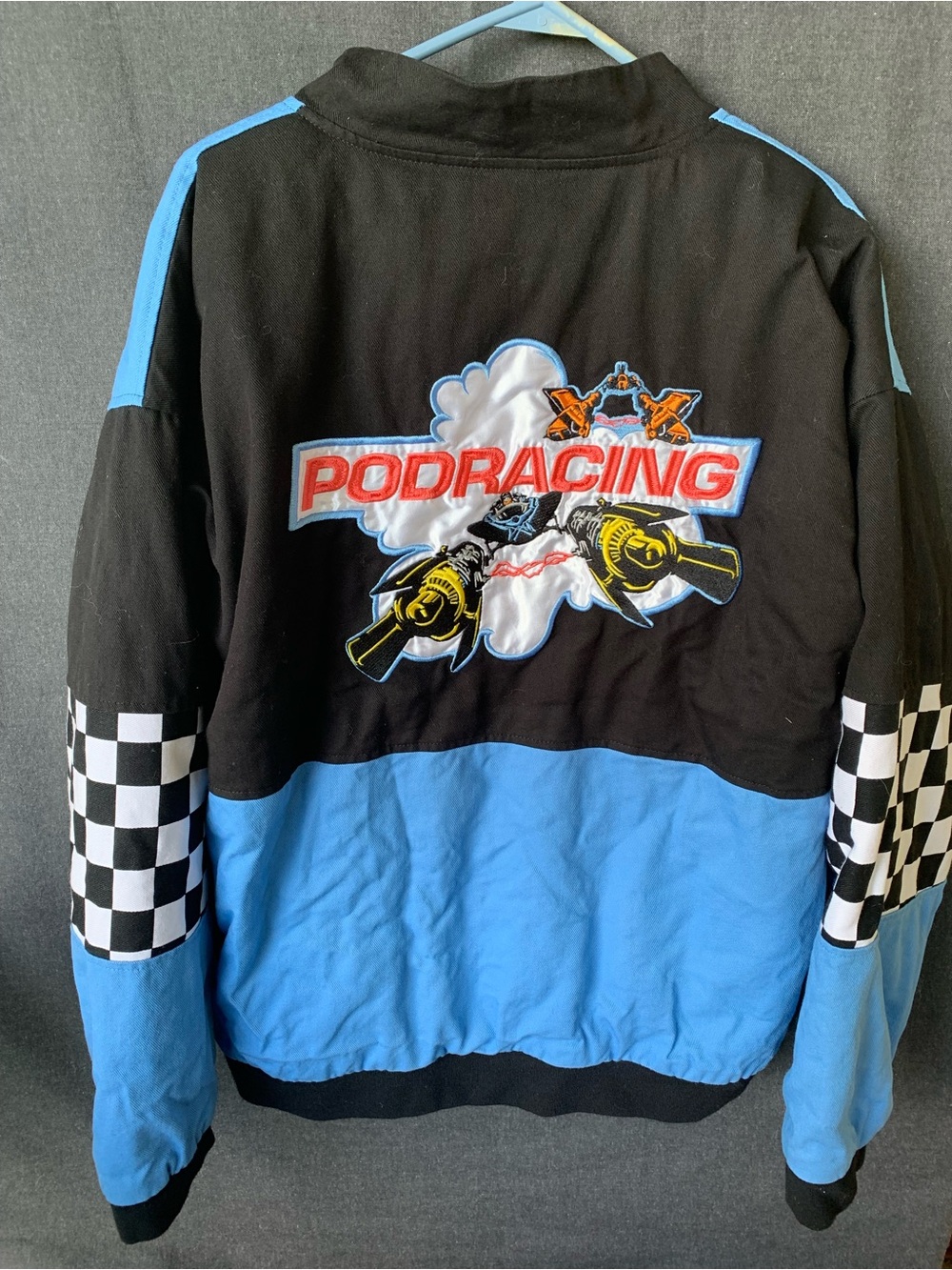 Star Wars Black Tatooine Podracing Jacket Boxlunch Exclusive Skywalker Large - Picture 7 of 8